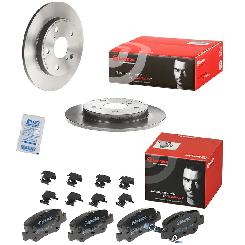 Jetzt Kaufen Brembo Bremsscheiben 259mm + Bremsbeläge Hinten passend für Toyota Corolla Auris