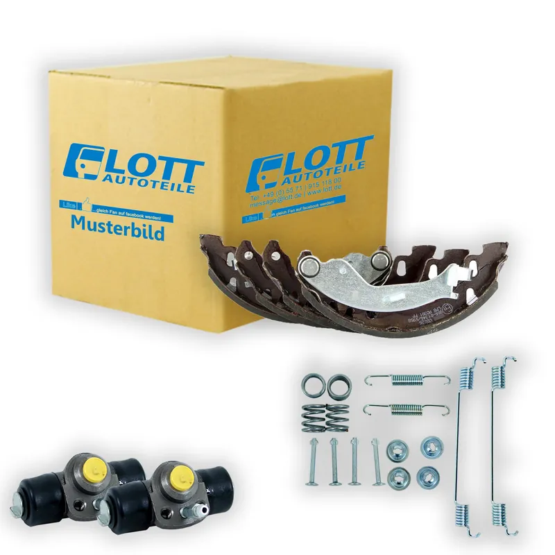 Sichere Zahlung Bremsbackensatz, Bremszylinder + Montagesatz passend für Ford Fusion Mazda 2