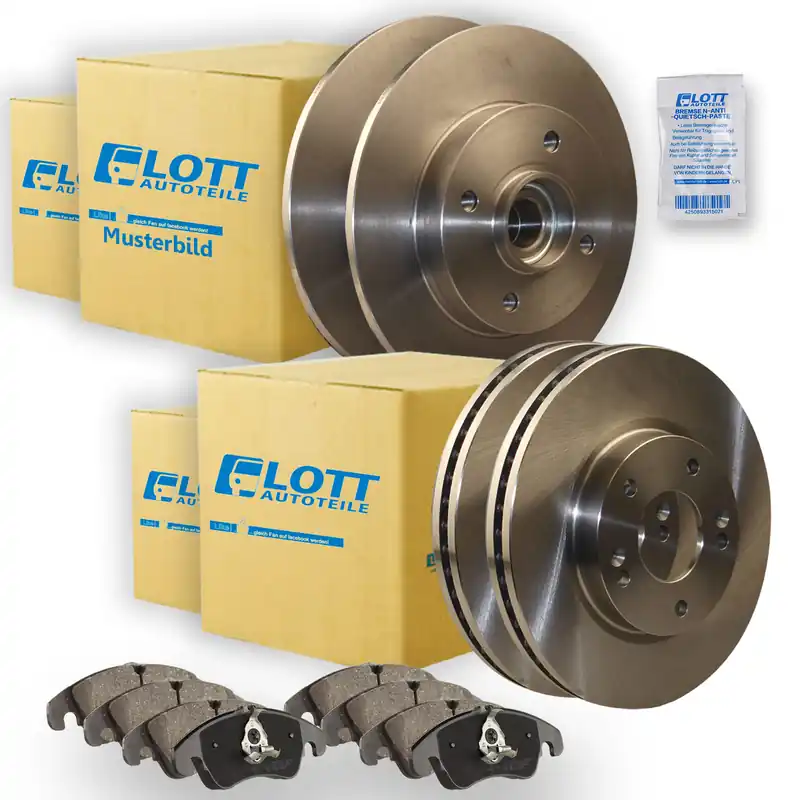 Sofort Bestellen Bremsscheiben Ø300mm+Ø280mm + Bremsbeläge vorne+hinten passend für Ford Mondeo 3