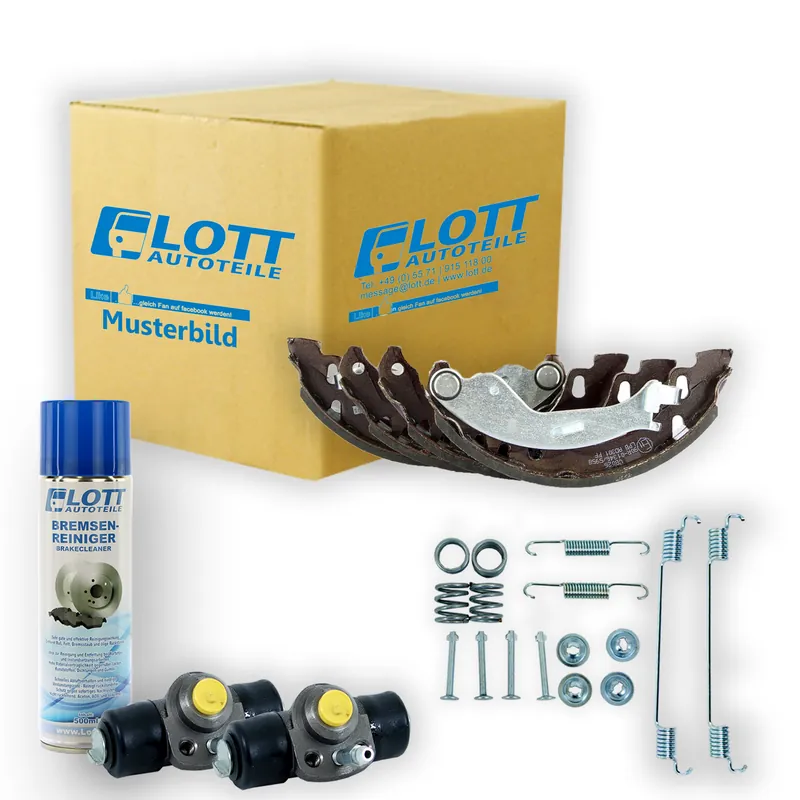 Sonderaktion Bremsbacken Radbremszylinder Montagesatz hinten passend für Fiat Seicento 0.9
