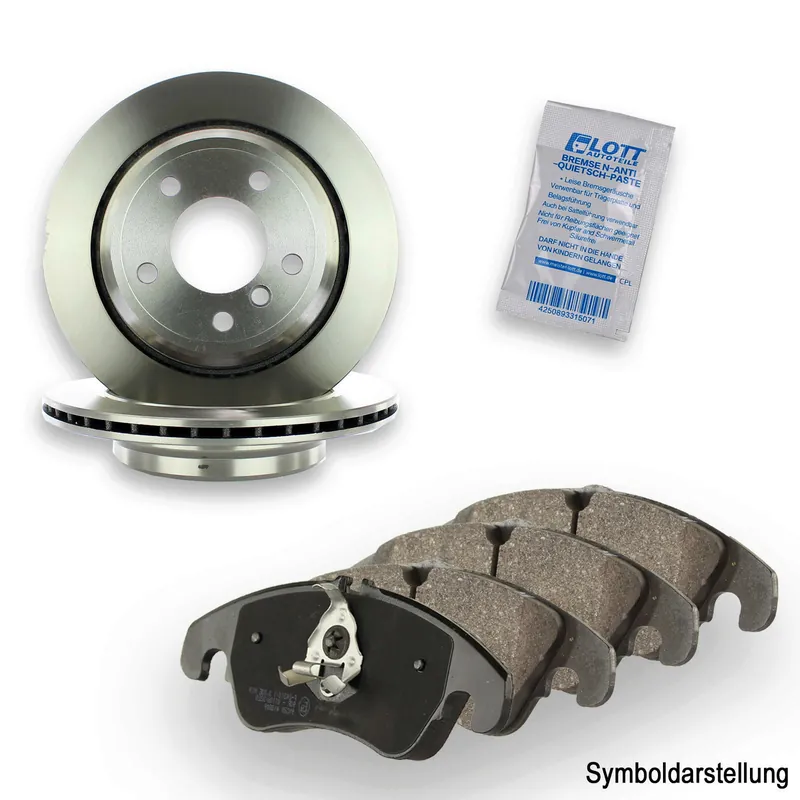 2x Bremsscheiben Bremsbelägenset Kit passend für Jaguar XF 1 3.0 XJ Sdv6 Ausverkauf