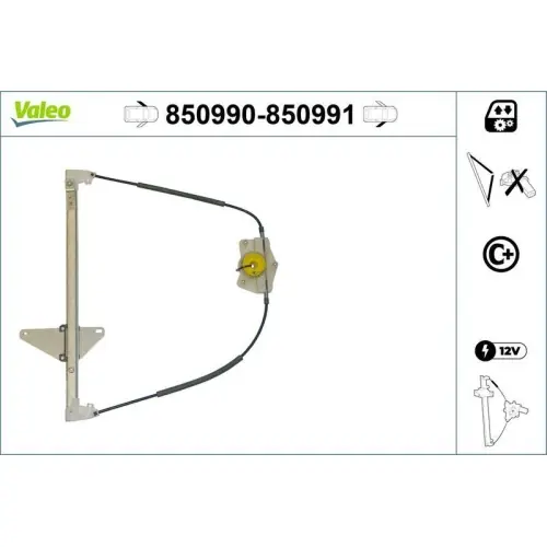 VALEO Fensterheber 850990 Markenprodukt