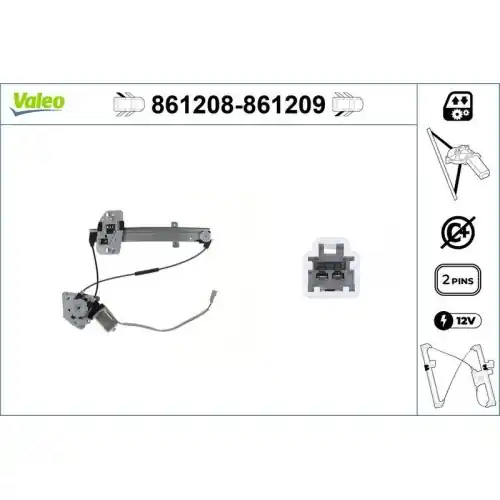 Kostenloser Rückversand VALEO Fensterheber 861208