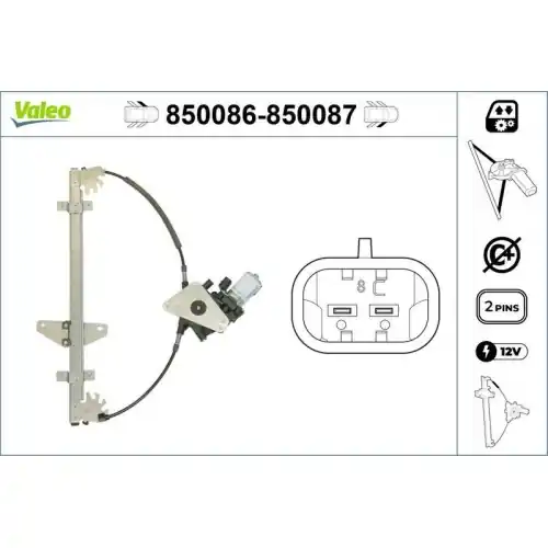 Kostenloser Rückversand VALEO Fensterheber 850086