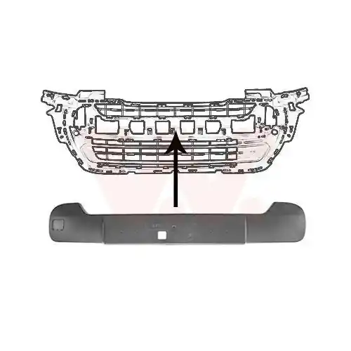 VAN WEZEL Zier-/Schutzleiste, Stoßfänger ** Equipart ** 4014581 Neue Ware