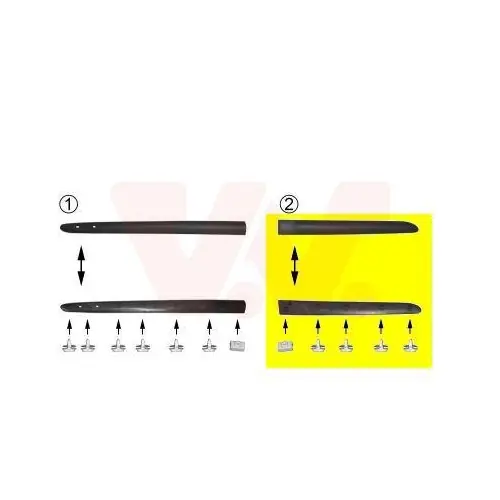 VAN WEZEL Zier-/Schutzleiste, Tür 4339426 Saisonangebot