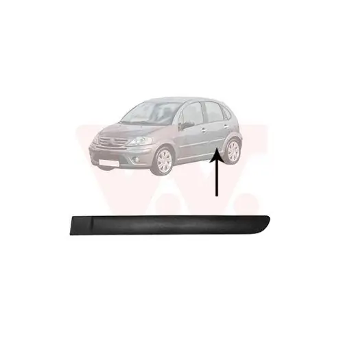 Zertifiziert VAN WEZEL Zier-/Schutzleiste, Tür 0925405