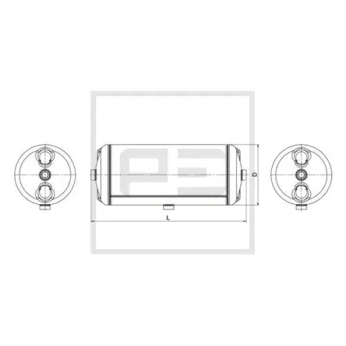 Begrenztes Angebot PE Automotive Luftbehälter, Druckluftanlage 126.242-80A