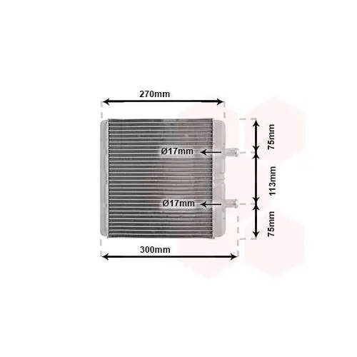 VAN WEZEL Wärmetauscher, Innenraumheizung 28006048 Meistverkauft
