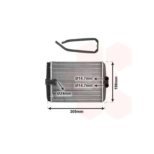 VAN WEZEL Wärmetauscher, Innenraumheizung *** IR PLUS *** 30006250 Neue Kollektion