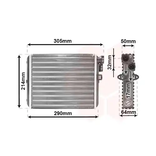 VAN WEZEL Wärmetauscher, Innenraumheizung 59006110 Wochenendangebot