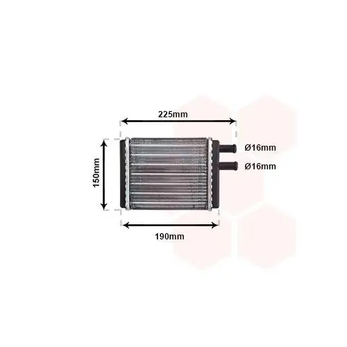 VAN WEZEL Wärmetauscher, Innenraumheizung 02006083 Letzte Chance