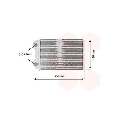 VAN WEZEL Wärmetauscher, Innenraumheizung 06006426 Super-Preis