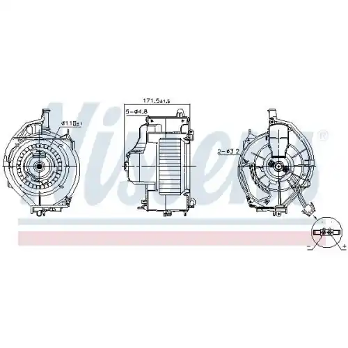 Kostenfreie Lieferung NISSENS Innenraumgebläse 87478