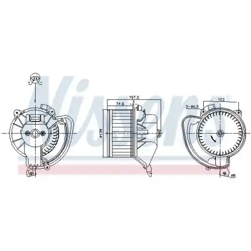 Billig NISSENS Innenraumgebläse 87220