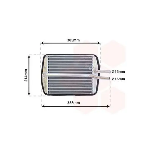 VAN WEZEL Wärmetauscher, Innenraumheizung 18006216 Abverkauf