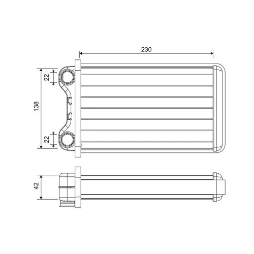 VALEO Wärmetauscher, Innenraumheizung 812255 Kostenloser Versand