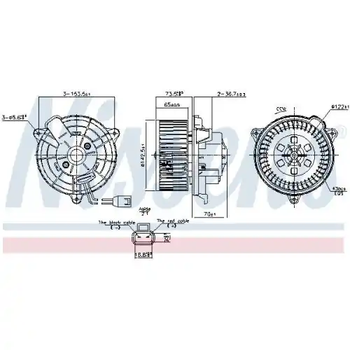 Expressversand NISSENS Innenraumgebläse 87649