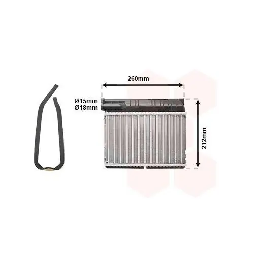 VAN WEZEL Wärmetauscher, Innenraumheizung *** IR PLUS *** 06006166 Zertifiziert