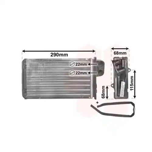 VAN WEZEL Wärmetauscher, Innenraumheizung 40006100 Angebot