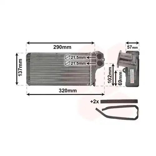VAN WEZEL Wärmetauscher, Innenraumheizung *** IR PLUS *** 40006226 Rabatt