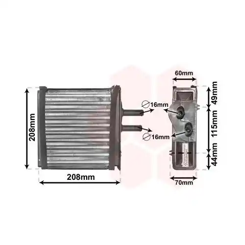VAN WEZEL Wärmetauscher, Innenraumheizung 17006150 Neu Im Sortiment