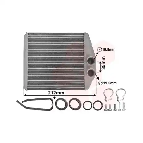 VAN WEZEL Wärmetauscher, Innenraumheizung *** IR PLUS *** 37006354 Markenprodukt