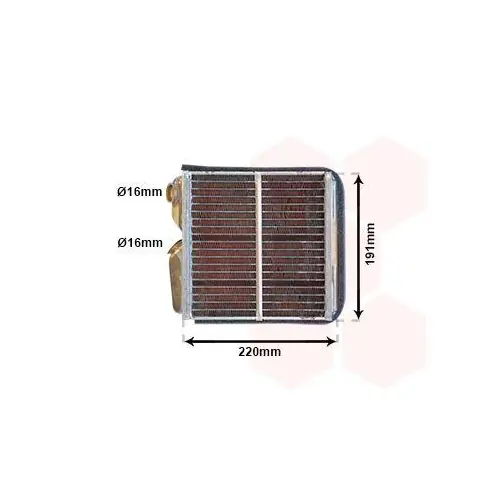 Zertifiziert VAN WEZEL Wärmetauscher, Innenraumheizung 37006240