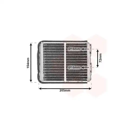 VAN WEZEL Wärmetauscher, Innenraumheizung 37006403 Heißes Angebot