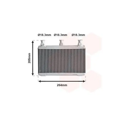 VAN WEZEL Wärmetauscher, Innenraumheizung 06006341 Versand Am Gleichen Tag