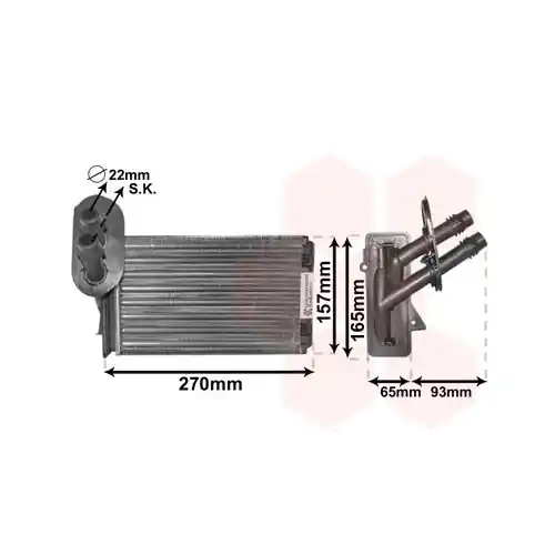 VAN WEZEL Wärmetauscher, Innenraumheizung 58006173 Kostenfreie Lieferung