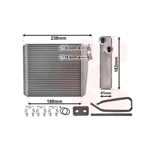 VAN WEZEL Wärmetauscher, Innenraumheizung *** IR PLUS *** 59006163 Preisreduziert