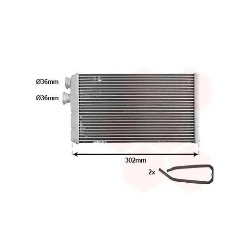 VAN WEZEL Wärmetauscher, Innenraumheizung 03016701 Kostenfreie Lieferung