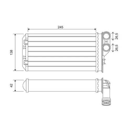 VALEO Wärmetauscher, Innenraumheizung 811503 Saisonangebot