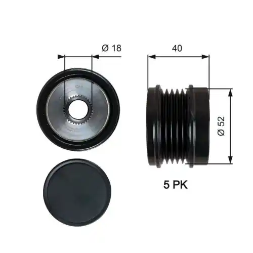 GATES Generatorfreilauf DriveAlign&trade; OAP7209 Kostenfreie Lieferung